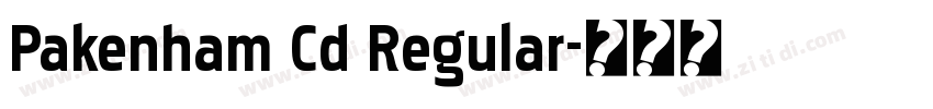 Pakenham Cd Regular字体转换